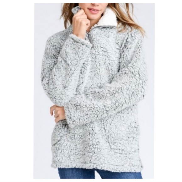 ✨ONE HOUR PRICE DROP✨Sherpa soft zip pull over - Picture 3 of 3